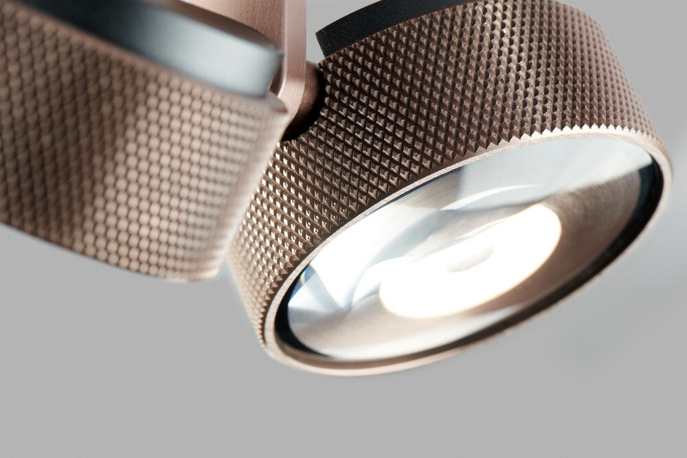 Dobbelt Light Point spotlampe i smuk rosegold farve