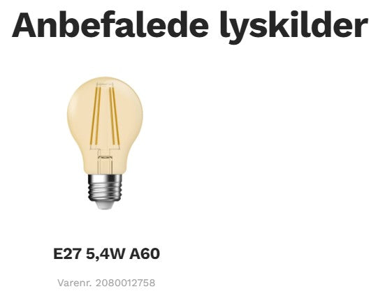 Uma 23 Pendel E27, Ravfarvet - Nordlux