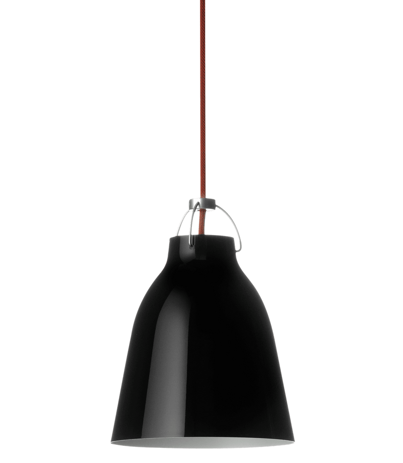 Fritz Hansen Caravaggio sort med rød ledning