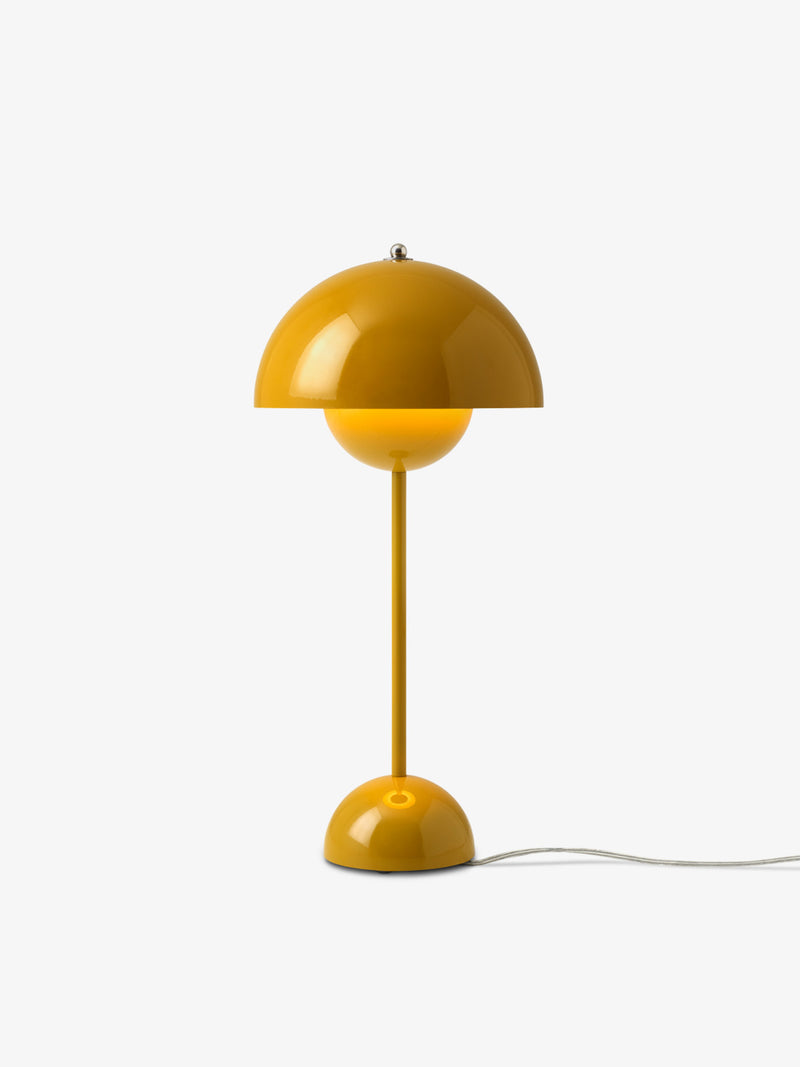 VP3 flowerpot bordlampe tilbud i farven mustard