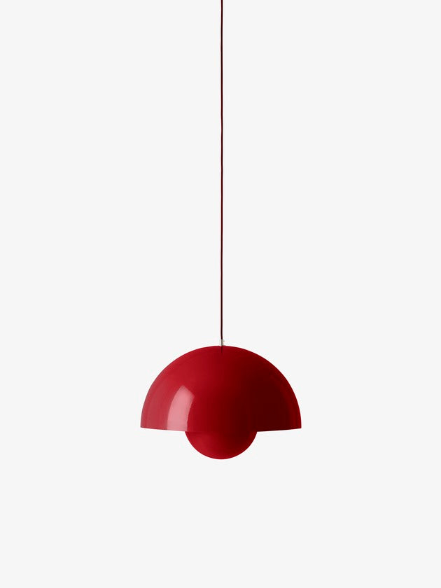 Smuk klassisk rød Flowerpot pendel lampe