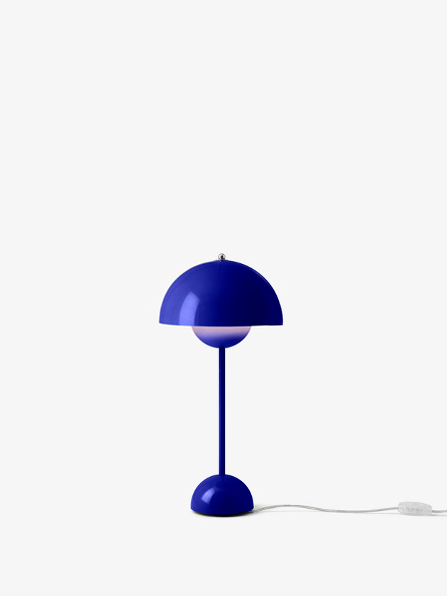 Smart cobalt blue Flowerpot bordlampe tilbud