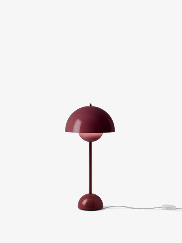 Flowerpot Bordlampe VP3 Dark Plum