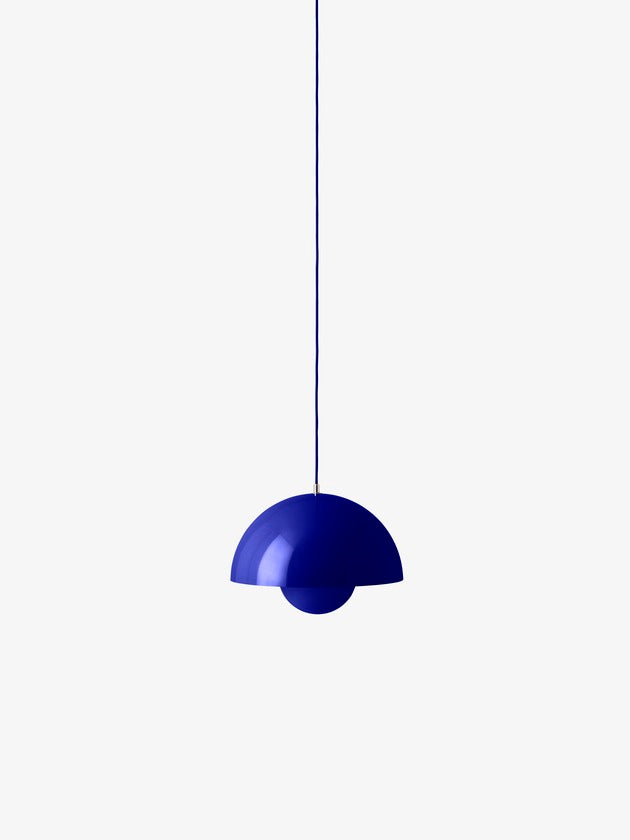 Ny smuk kobolt blå flowerpot pendel lampe