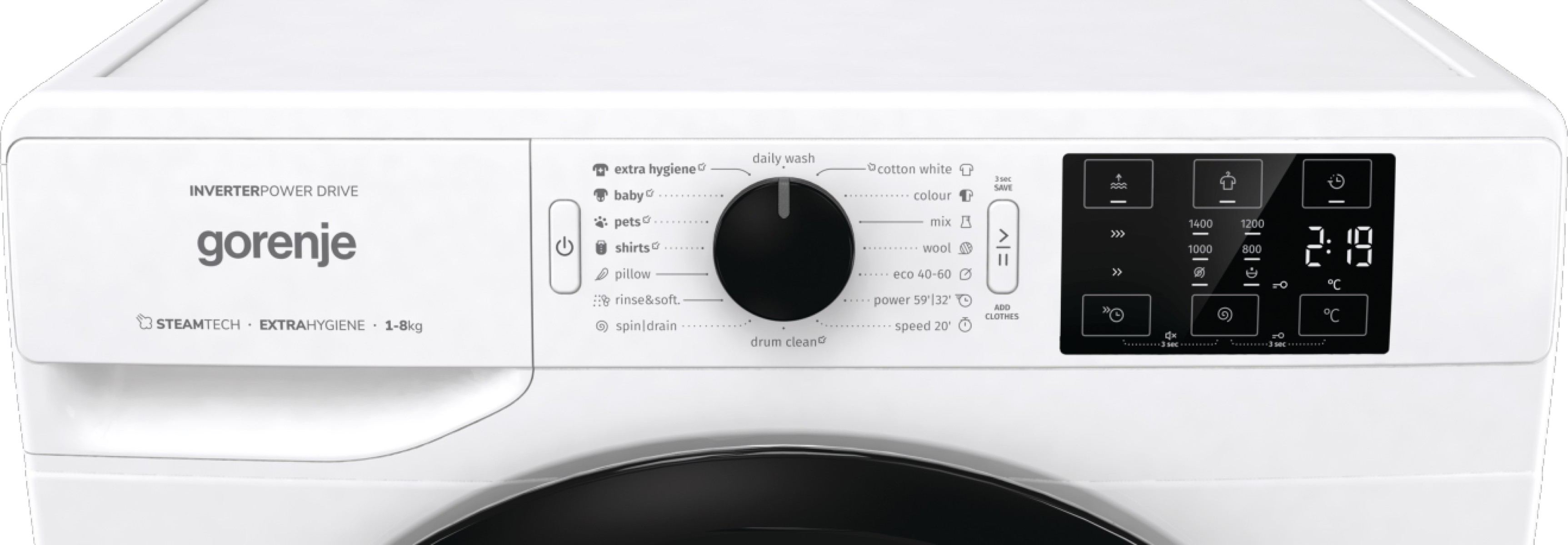 Gorenje WNEI84AS - Frontbetjent Vaskemaskine
