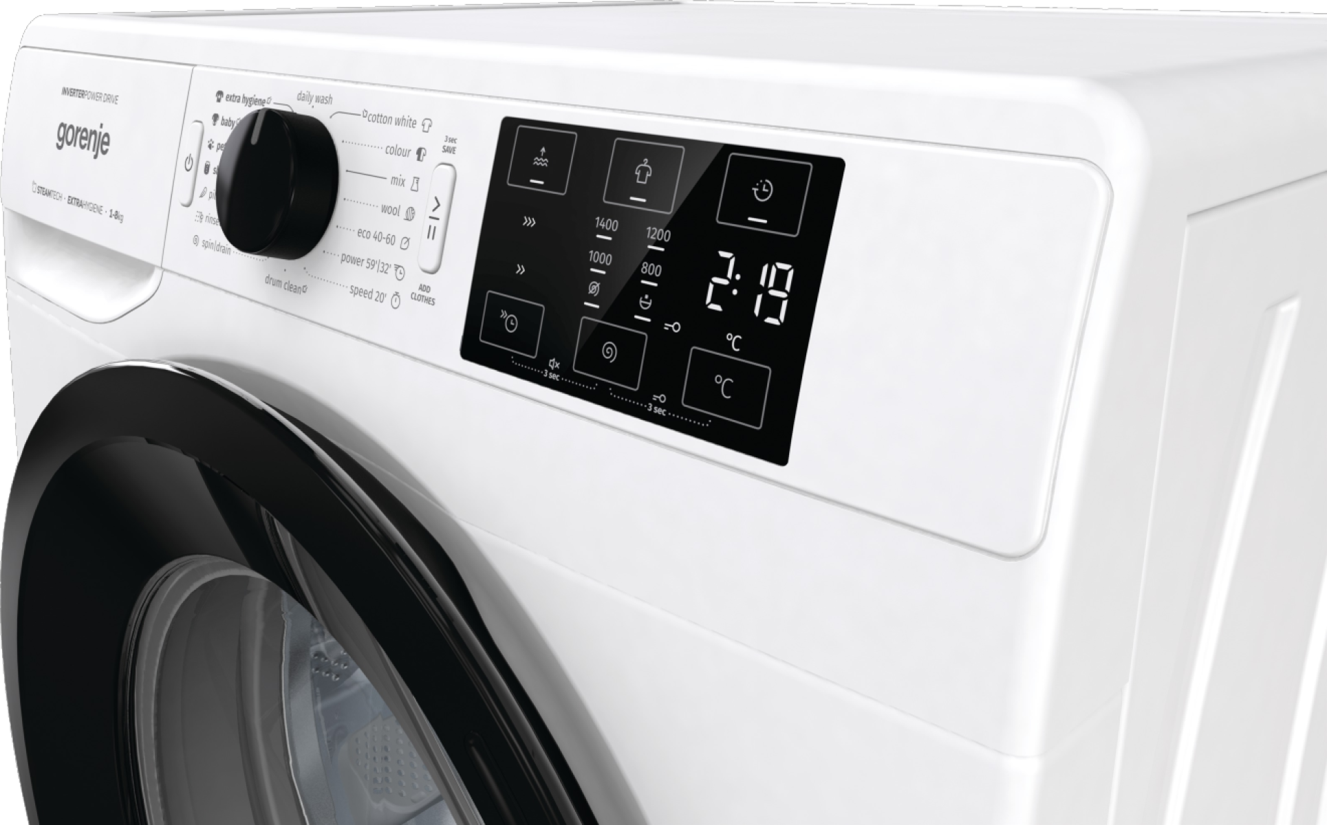 Gorenje WNEI84AS - Frontbetjent Vaskemaskine