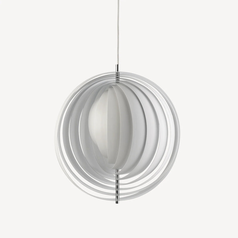 Verner Panton Moon Pendel Small Hvid Ø34 cm.