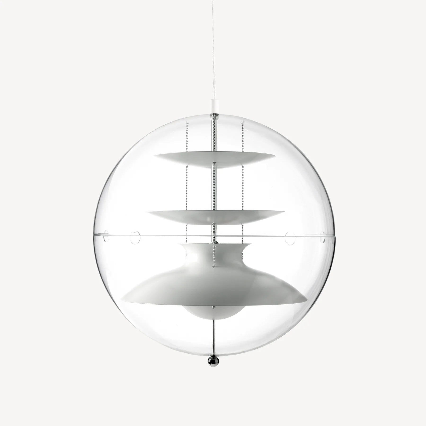 Hvid Panto Verner Panton lampe i akryl