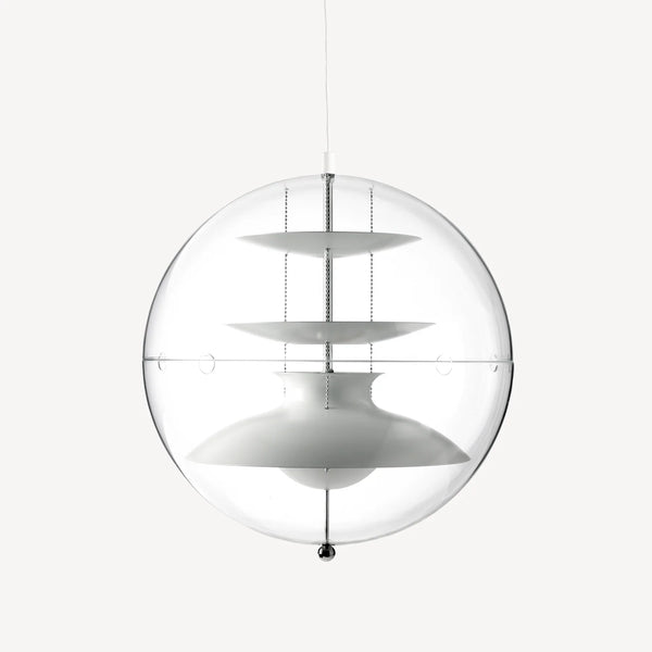 Hvid Panto Verner Panton lampe i akryl