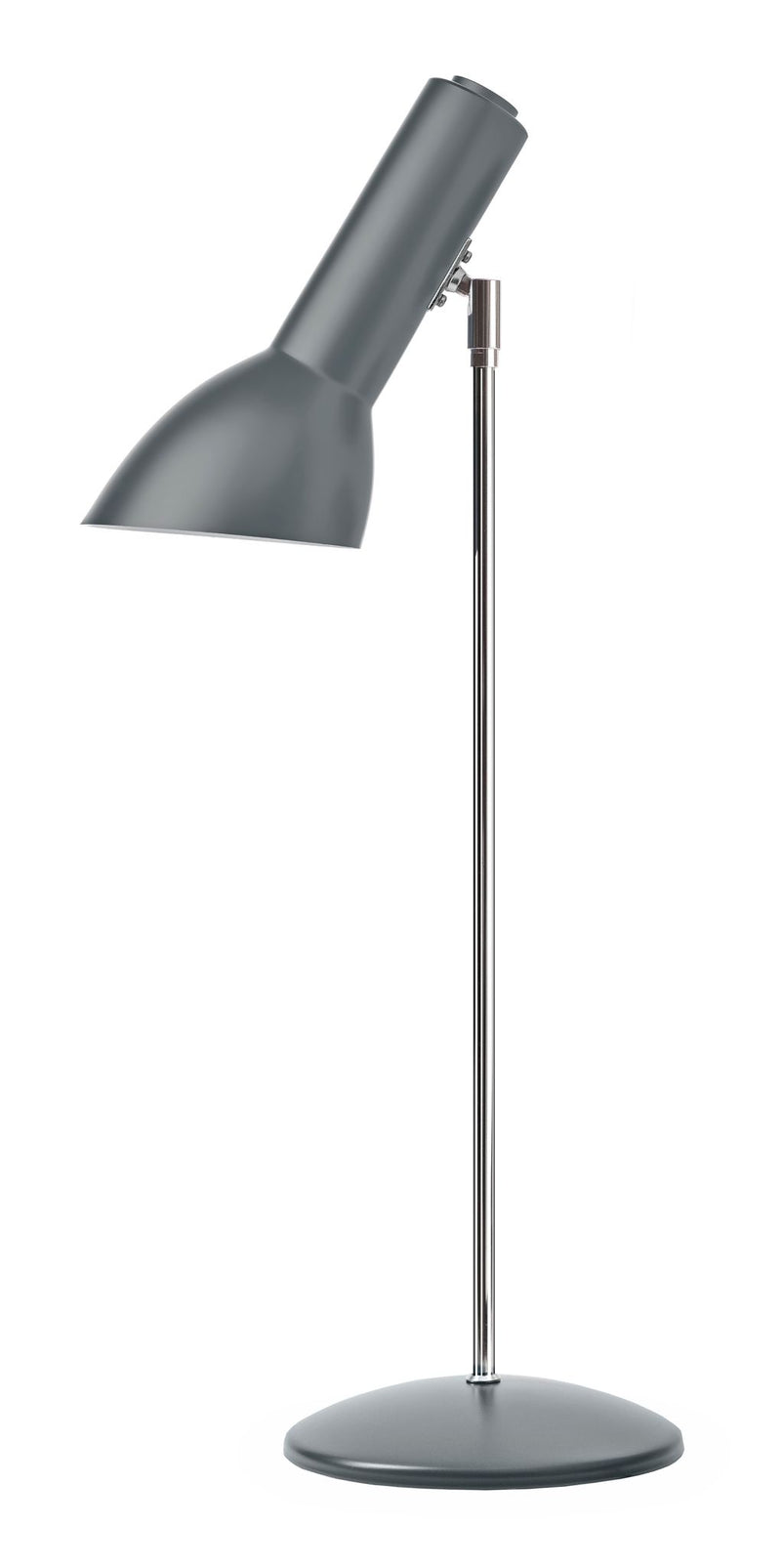 Oblique Flintgrå/Krom - Bordlampe