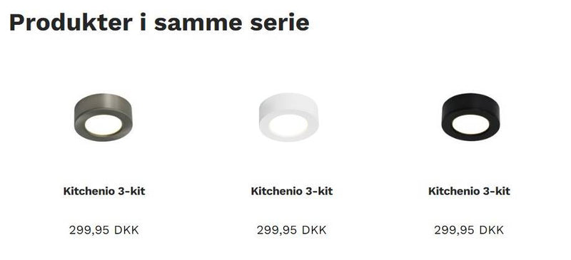 Kitchenio 3-kit, Hvid - Nordlux