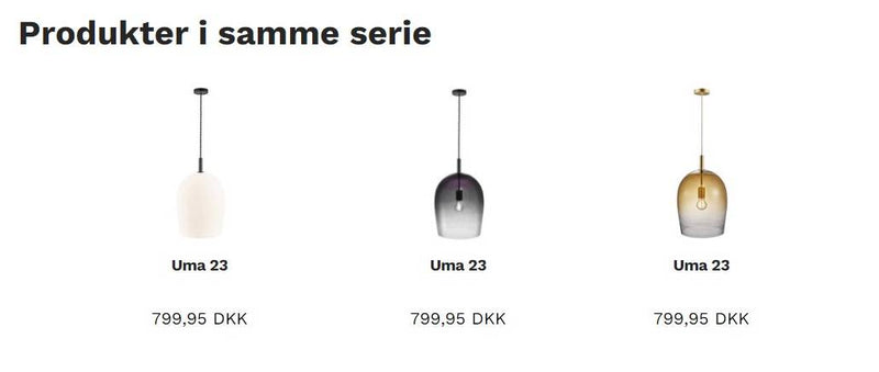 Uma 23 Pendel E27, Opal Hvid - Nordlux