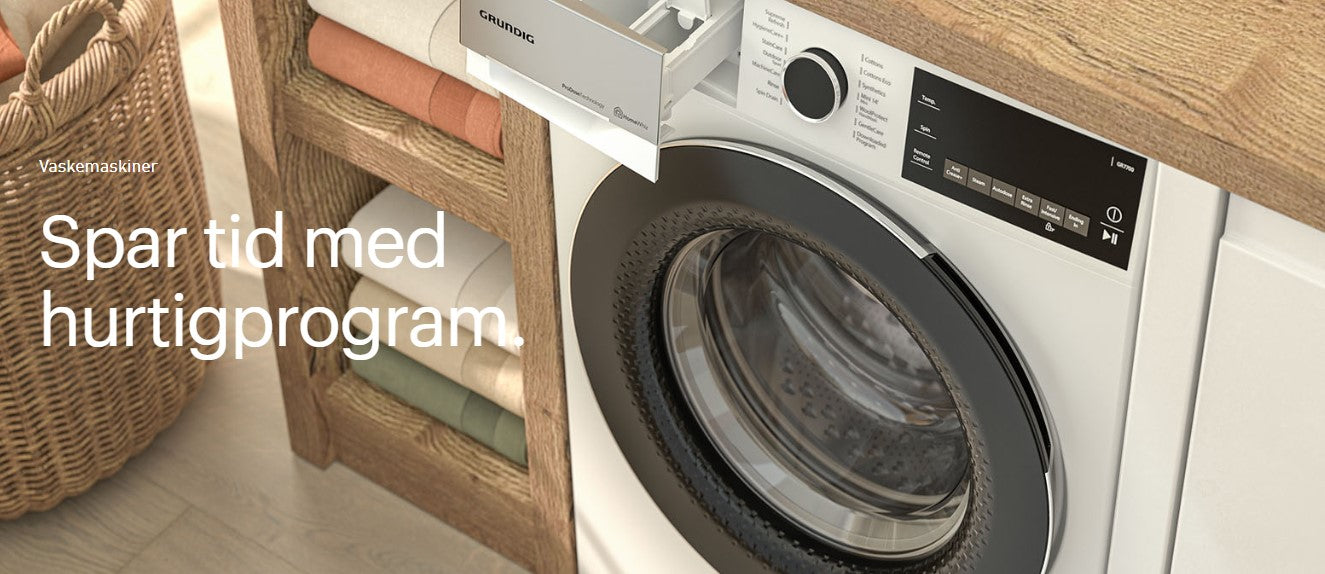 Grundig GWPE89E6168WW - Frontbetjent Vaskemaskine