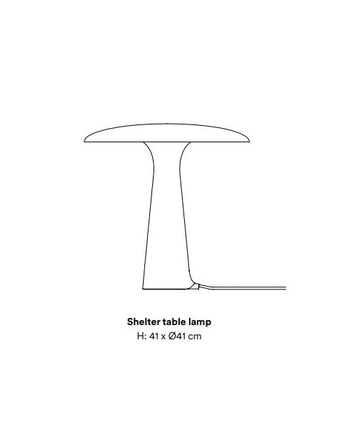 Shelter bordlampe Sort