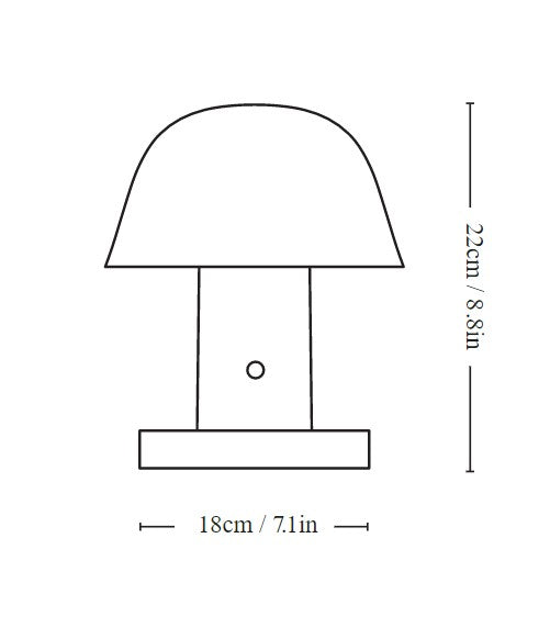 Setago JH27 Portable Bordlampe Rødbrun/Grape