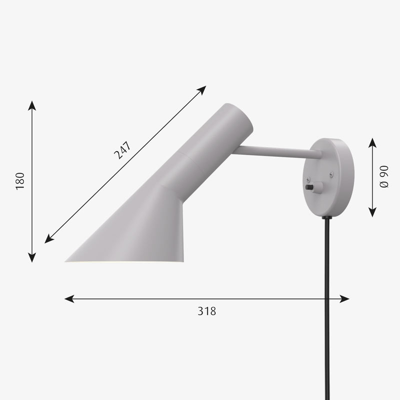 AJ væglampe fra Arne Jacobsen lamper
