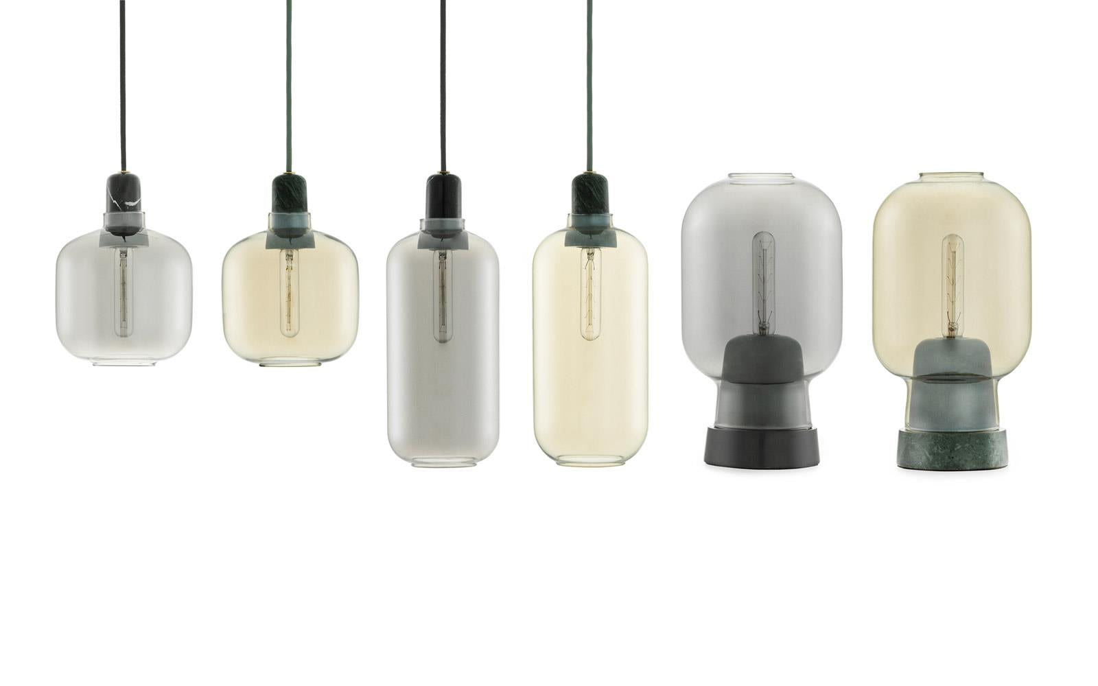Amp Bordlampe EU, Smoke / Sort
