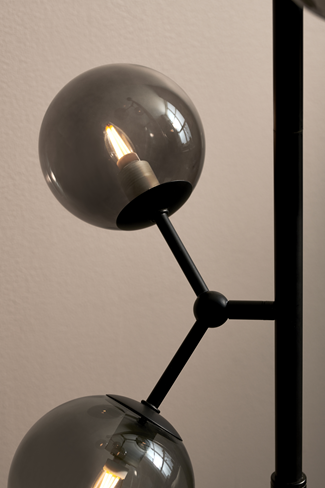 Atom Gulvlampe Smoke Ø37 - Halo Design