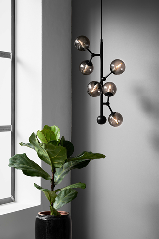 Atom Vertical Lysekrone Smoke Ø30 - Halo Design