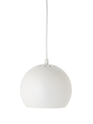 Frandsen - Ball Glas Pendel Ø18 - Matt Hvid m. Indvendig Hvid