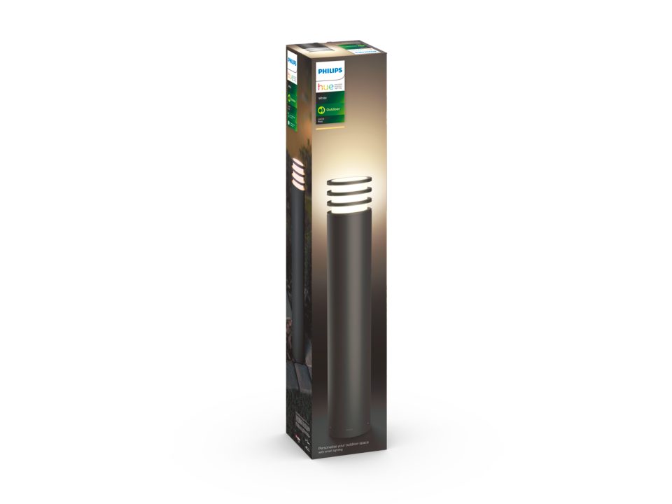 Philips Hue Lucca Bedlampe Høj 9W 806lm E27 W Antrasit
