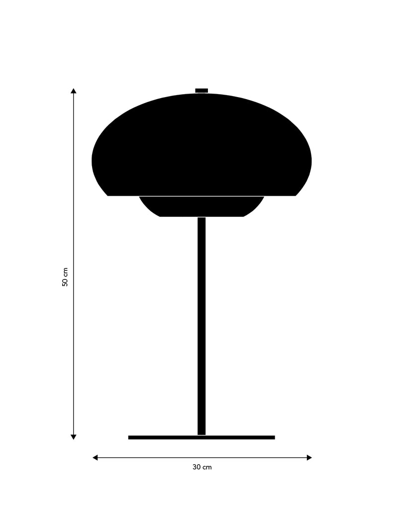 Frandsen - Champ Bordlampe Ø30, Matt Børsted Aluminium