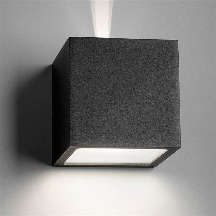 Light Point firkantet væglampe CUBE XL E27 Sort
