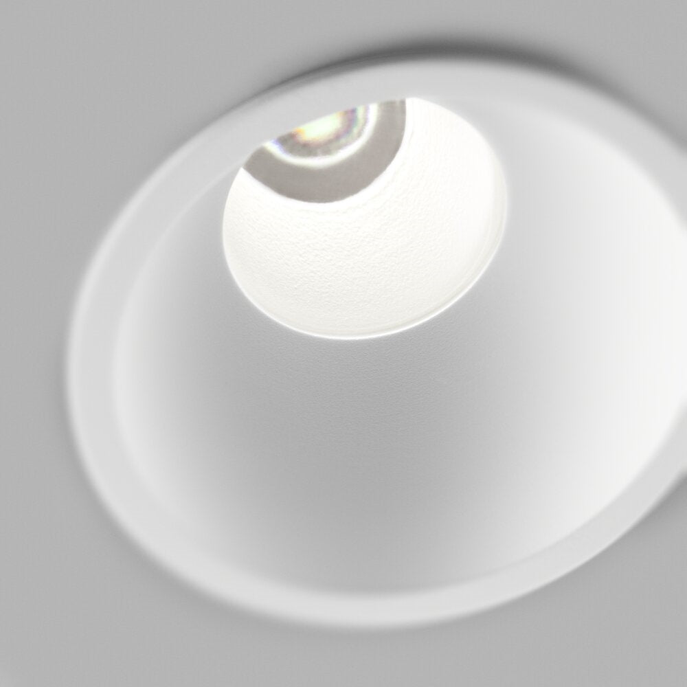Curve II Ø90 Spotlampe Hvid