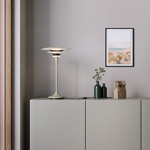 Diablo Bordlampe Ø30 Sandfarvet, bronze G9