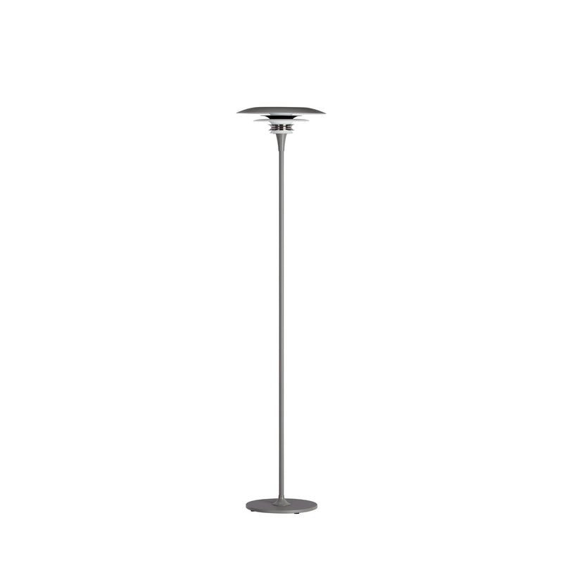 Diablo Gulvlampe Ø30 Grå, blank sort G9 - Belid