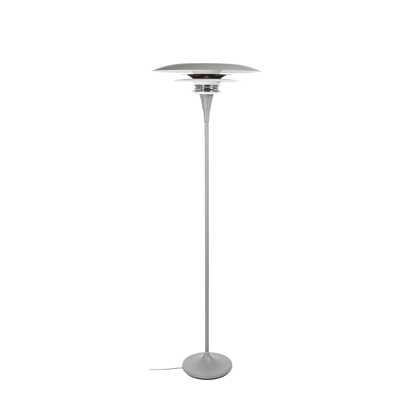 Diablo Gulvlampe Ø50 Grå, blank sort E27 - Belid