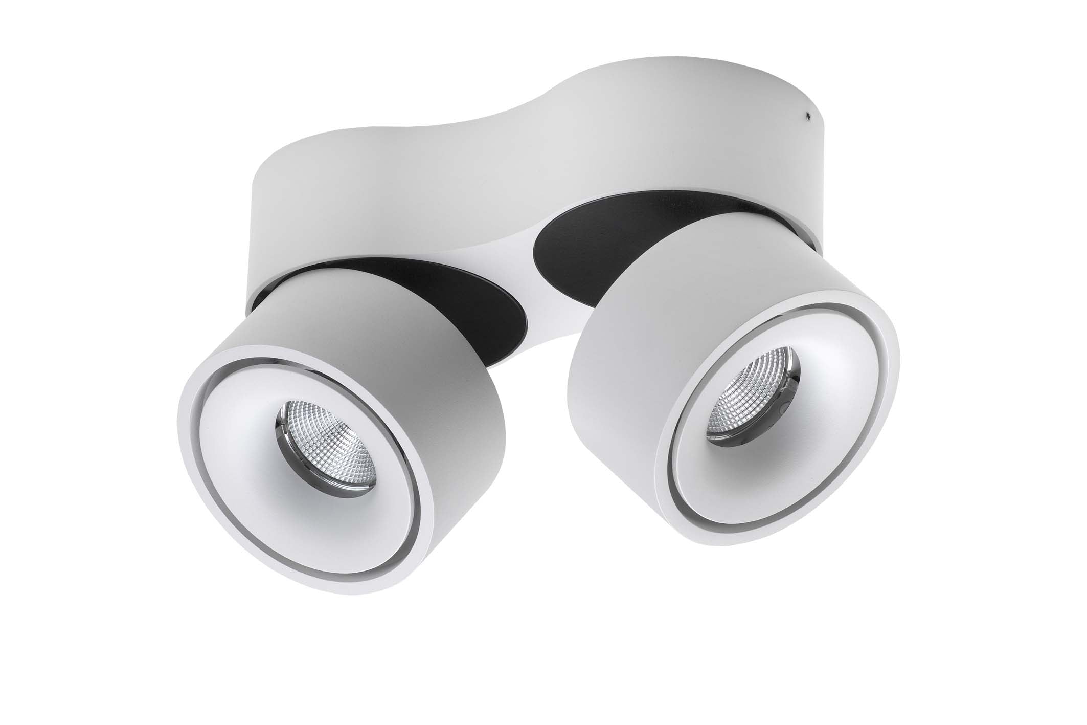 EASY Double W2100 Væg-Loftslampe m. kabelhul Hvid - Antidark