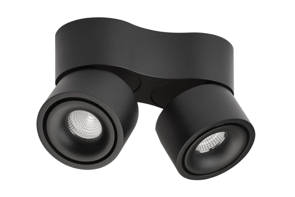 EASY Mini Double W275 lampe m. kabelhul Sort fra Antidark