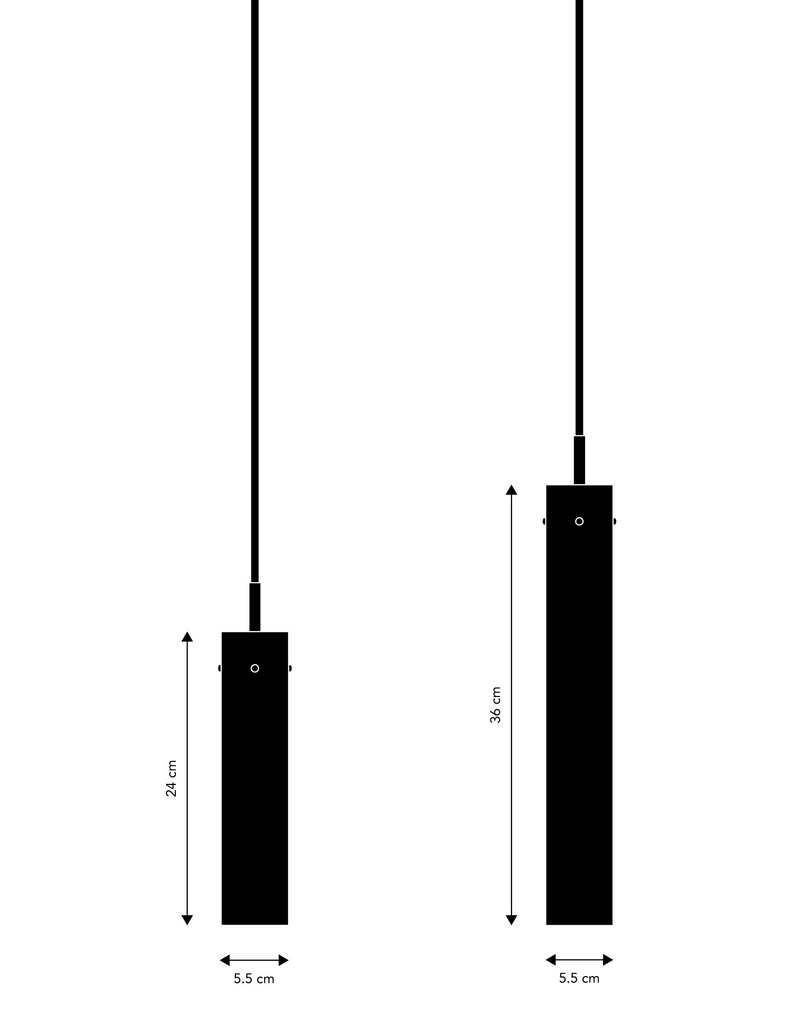 Frandsen - FM2014 Pendel Ø5.5, Mat Sort