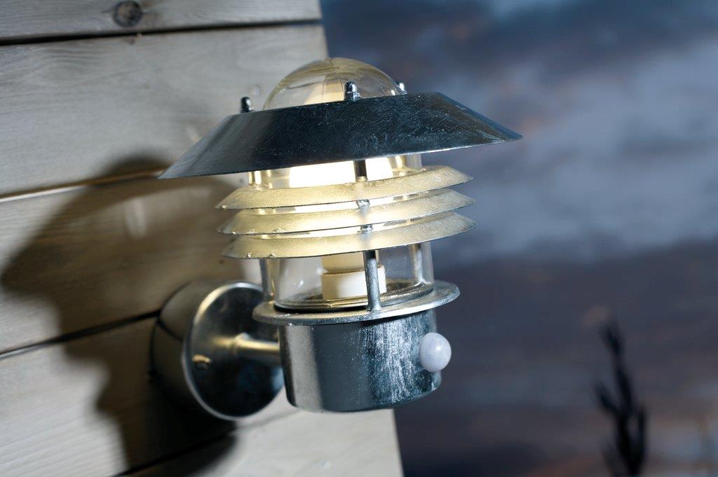 Vejers E27 Sensor, Galvaniseret Stål - Nordlux