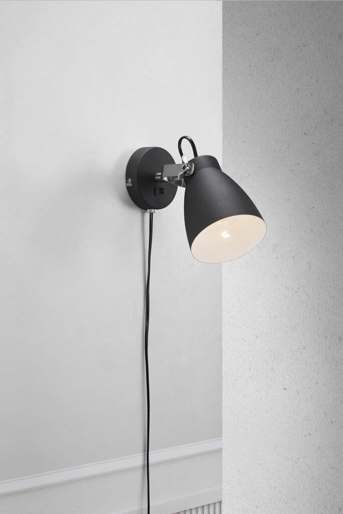 Largo Væglampe E27, Sort - Nordlux