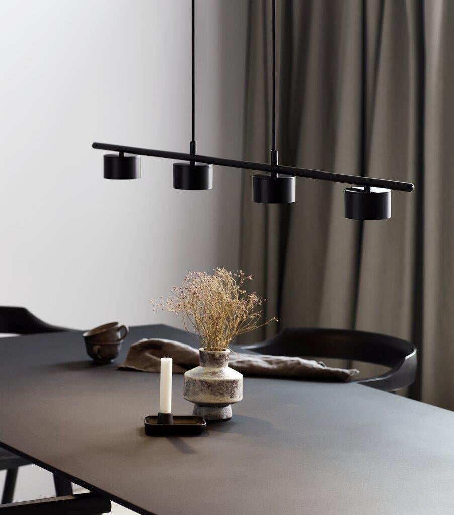 Nordlux - Clyde 4-Skinne LED, Sort