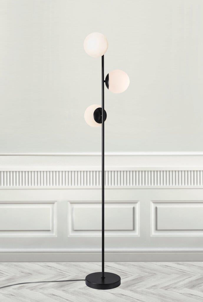 Lilly 3x40W Gulvlampe, Sort - Nordlux