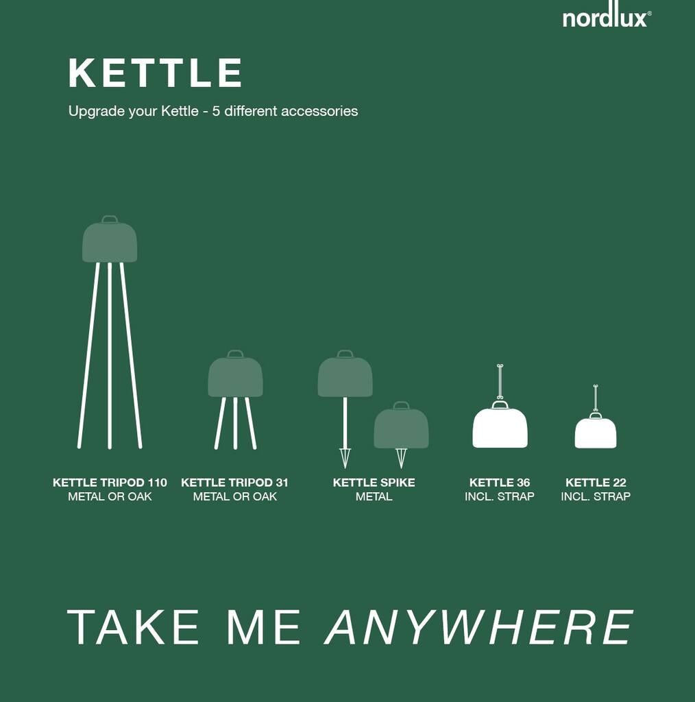 Kettle 22 Pendel, Hvid -  Nordlux