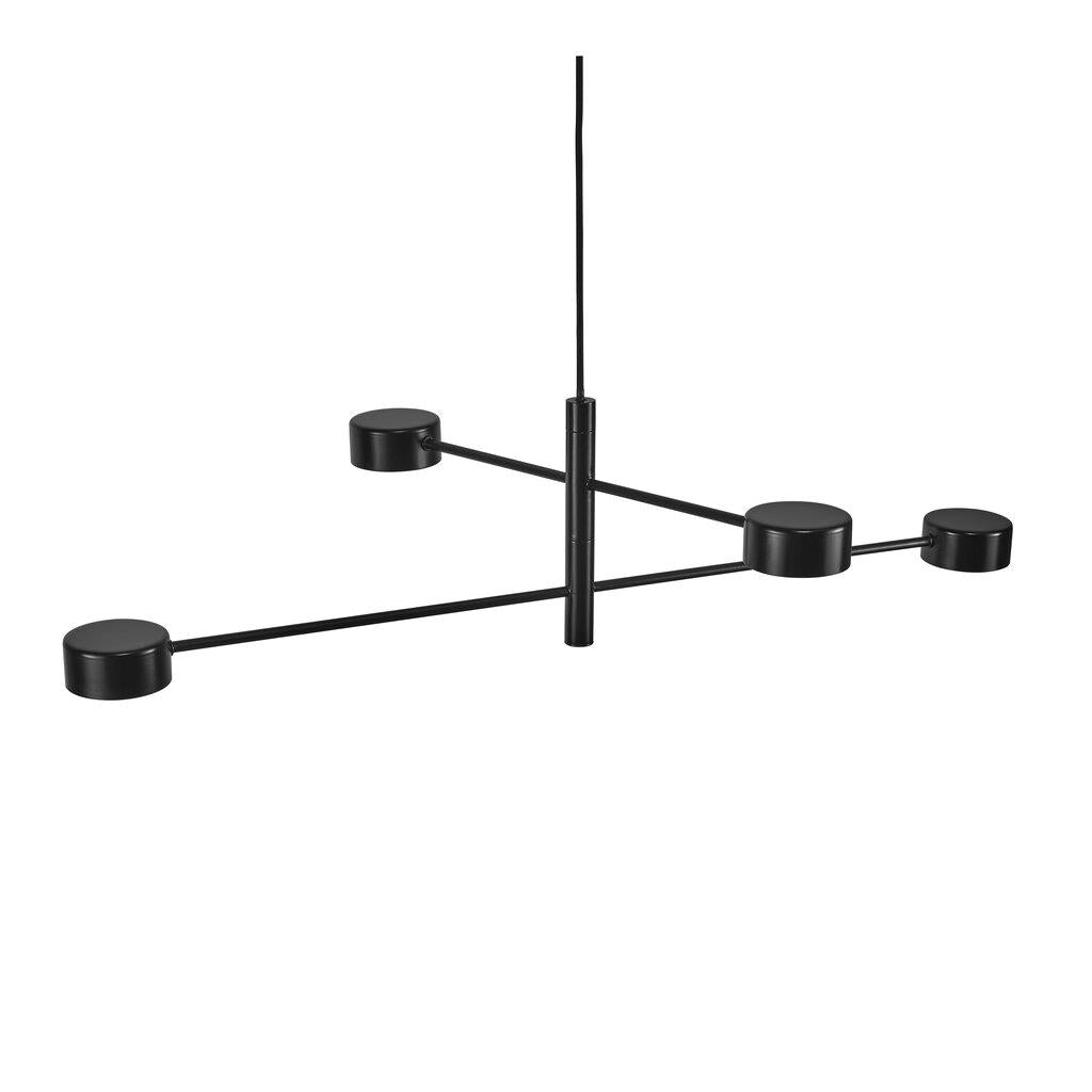 Nordlux - Clyde 4-Pendel LED, Sort
