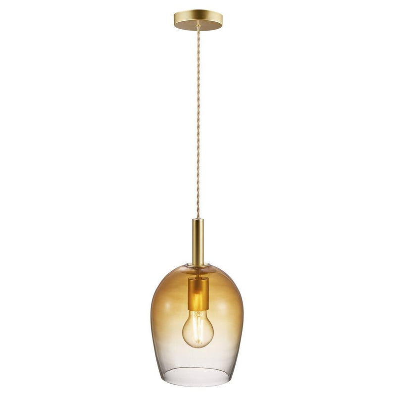Uma 18 Pendel E27, Ravfarvet - Nordlux