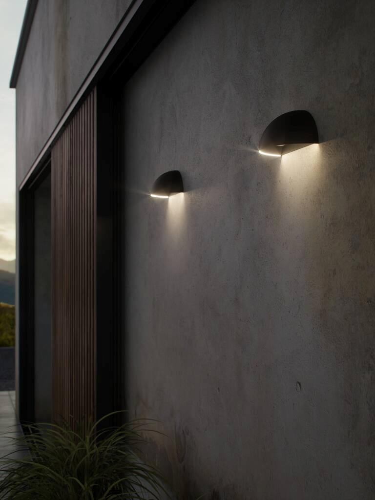Nordlux - Arcus Smart LED Væg, Sort