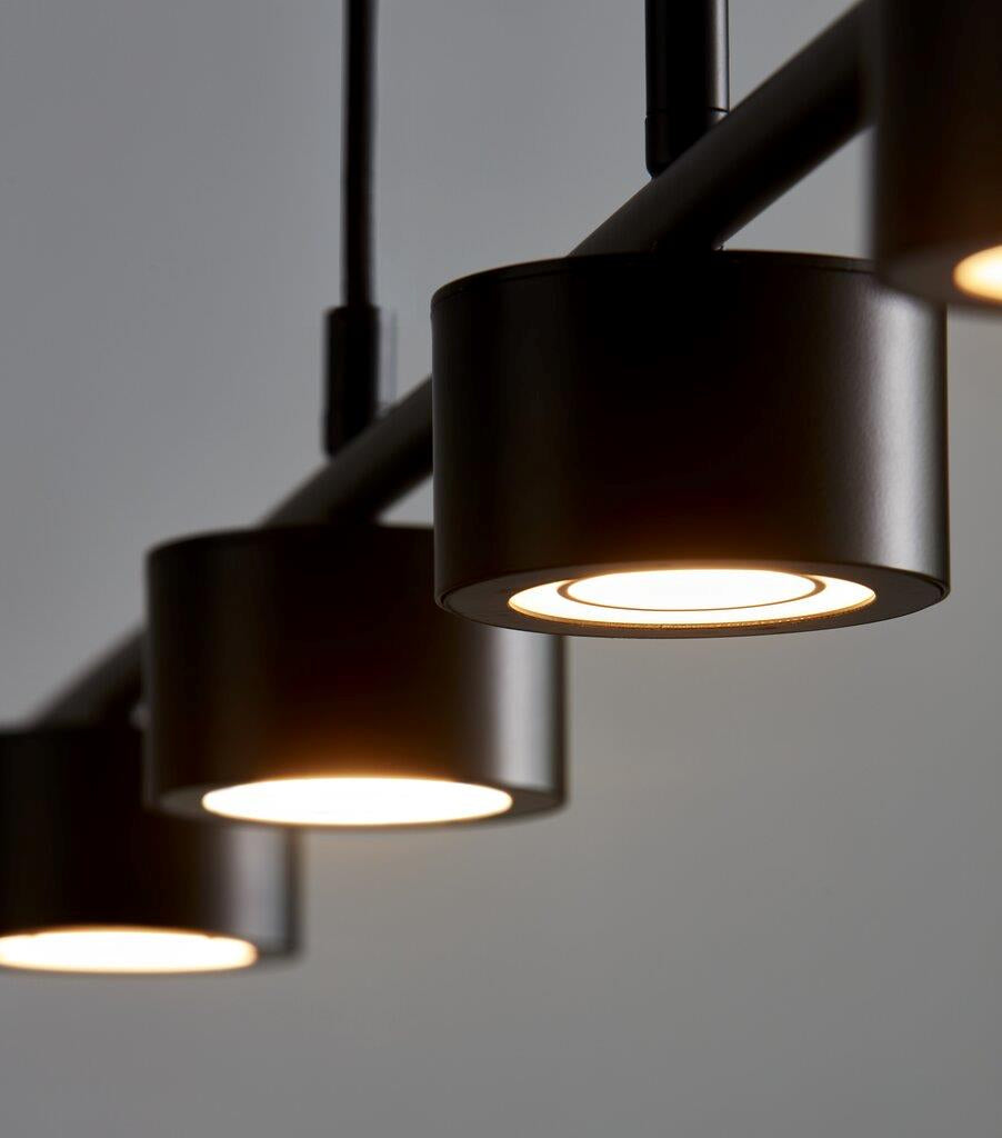 Nordlux - Clyde 4-Skinne LED, Sort