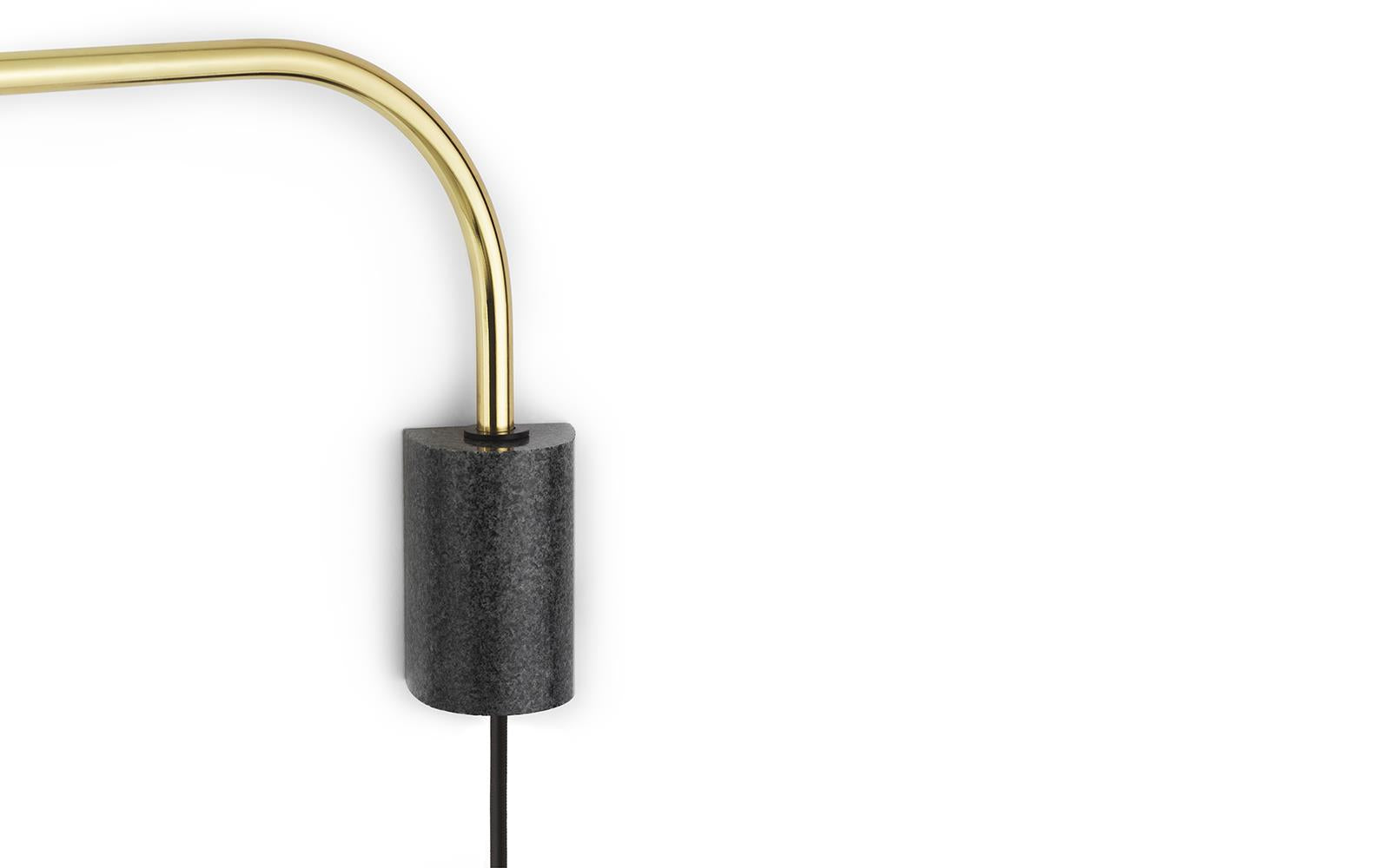 Grant Væglampe EU 43 cm, Messing