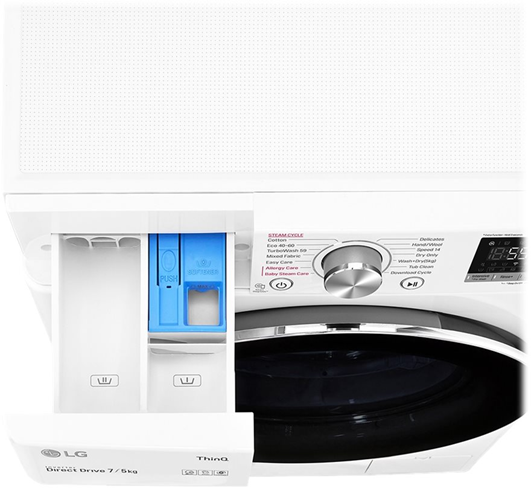 LG F2DV707S2WS - Frontbetjent Vaske-/Tørremaskine