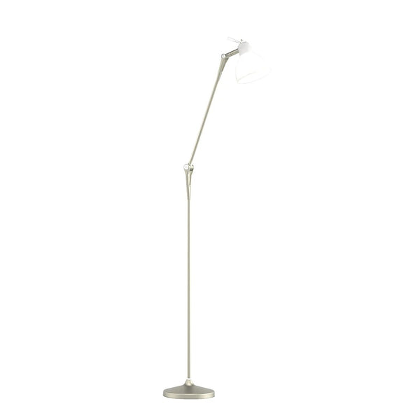 Luxy F1 Gulvlampe Bronze, satin hvidt glas - Rotaliana