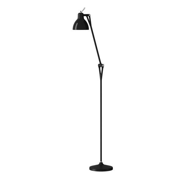 Luxy F1 Gulvlampe Sort, sort glas - Rotaliana