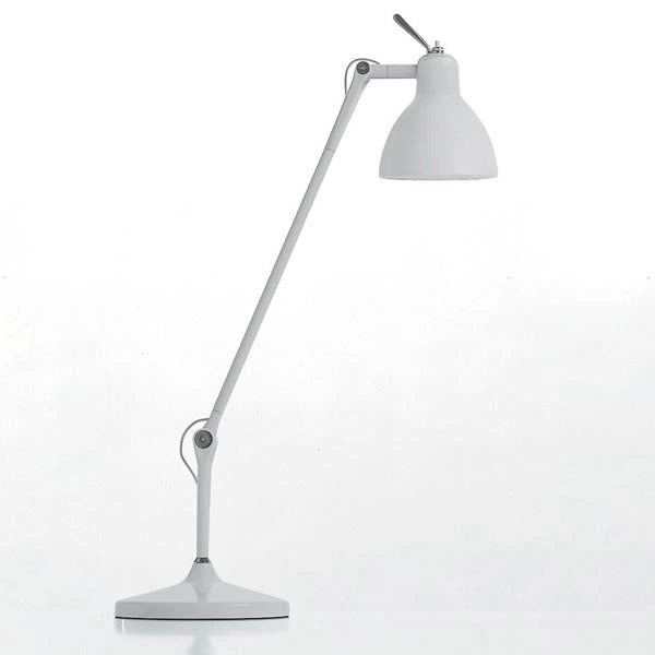 Luxy T1 Bordlampe Alu, satin hvidt glas - Rotaliana