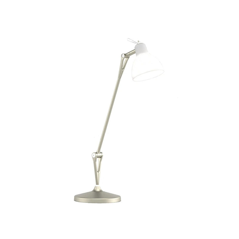 Luxy T1 Bordlampe Lys bronze, satin hvidt glas - Rotaliana