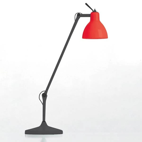 Luxy T1 Bordlampe Sort, blank rødt glas - Rotaliana